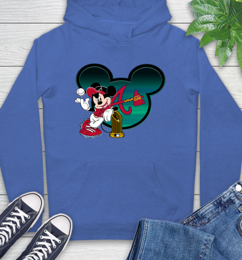MLB Atlanta Braves The Commissioner's Trophy Mickey Mouse Disney Hoodie 9