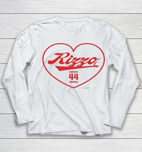 Anthony Rizzo Tshirt Heart Print Love Youth Long Sleeve