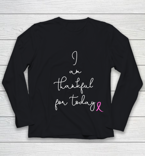 Womens Fighting Breast Cancer Product Gift Battling Through Chemo Youth Long Sleeve