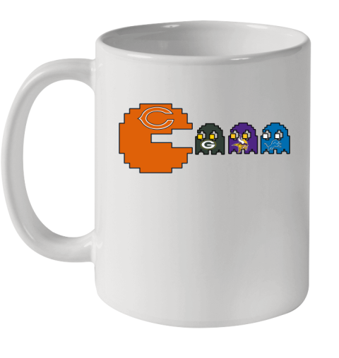 Chicago Bears NFL Football Pac Man Champion Ceramic Mug 11oz