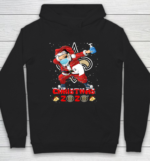 New Orleans Saints Funny Santa Claus Dabbing Christmas 2020 NFL Hoodie