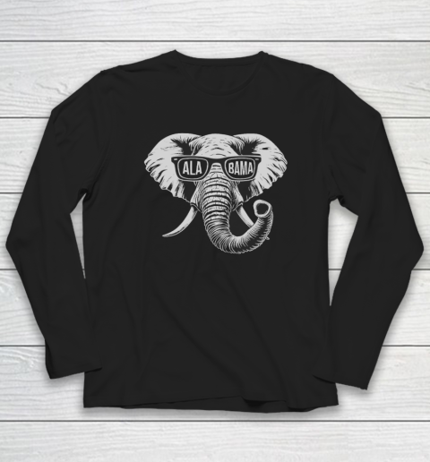 Vintage State Of Alabama Elephant Lovers Long Sleeve T-Shirt