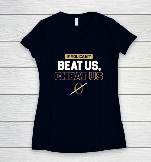 If You Can't Beat Us Cheat Us Women's V-Neck T-Shirt 2