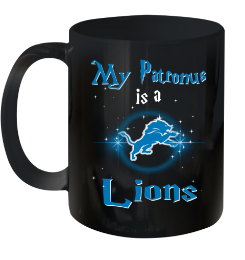 NFL Football Harry Potter My Patronus Is A Detroit Lions Ceramic Mug 11oz