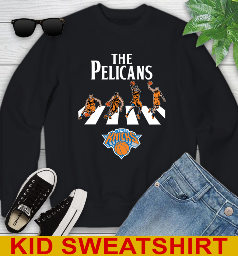 NBA Basketball New York Knicks The Beatles Rock Band Shirt Youth Sweatshirt