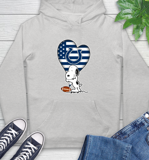 Indianapolis Colts NFL Football The Peanuts Movie Adorable Snoopy Hoodie
