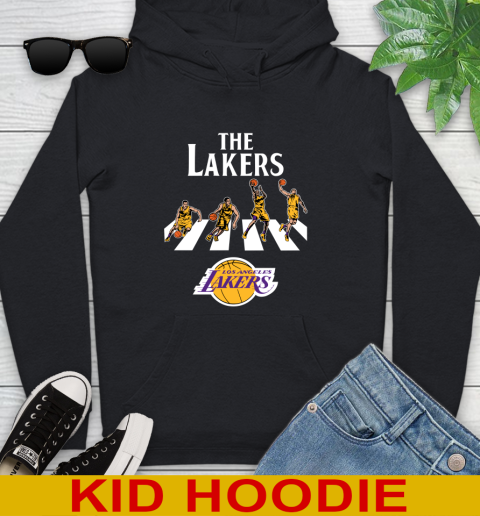 NBA Basketball Los Angeles Lakers The Beatles Rock Band Shirt Youth Hoodie