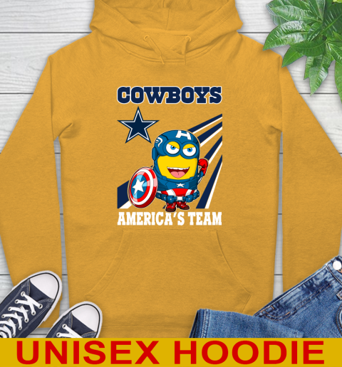 NFL Football Dallas Cowboys Captain America Marvel Avengers Minion Shirt Hoodie 2