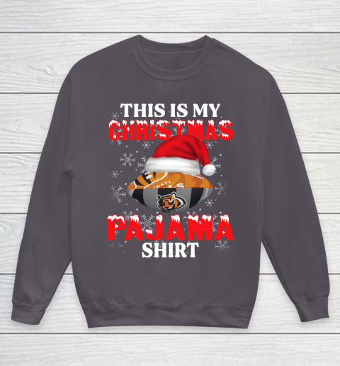 Cincinnati Bengals This Is My Christmas Pajama Shirt NFL Youth Sweatshirt 5