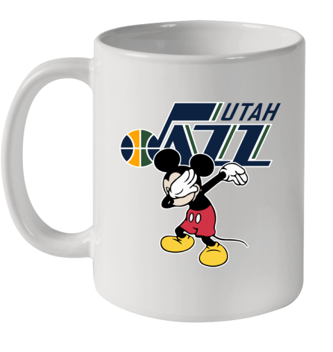 Utah Jazz NBA Basketball Dabbing Mickey Disney Sports Ceramic Mug 11oz