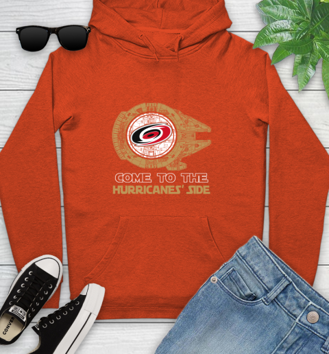 NHL Come To The Carolina Hurricanes Wars Hockey Sports Youth Hoodie 4