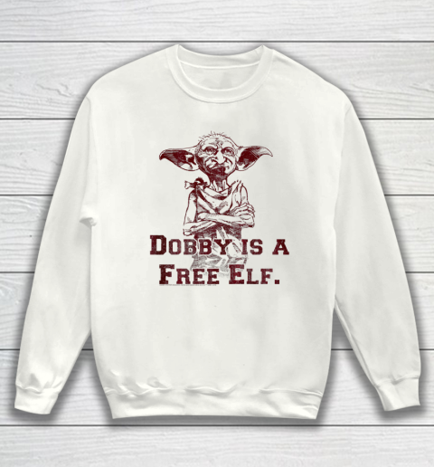 Kids Harry Potter Dobby Is A Free Elf Portrait Sweatshirt