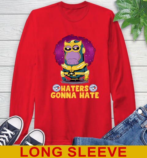 MLB Baseball Toronto Blue Jays Haters Gonna Hate Thanos Minion Marvel Shirt Long Sleeve T-Shirt 10