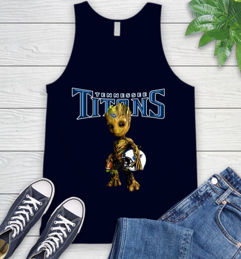 Tennessee Titans NFL Football Groot Marvel Guardians Of The Galaxy Tank Top 3