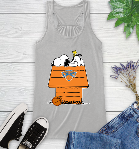 New York Knicks NBA Basketball Snoopy Woodstock The Peanuts Movie Racerback Tank