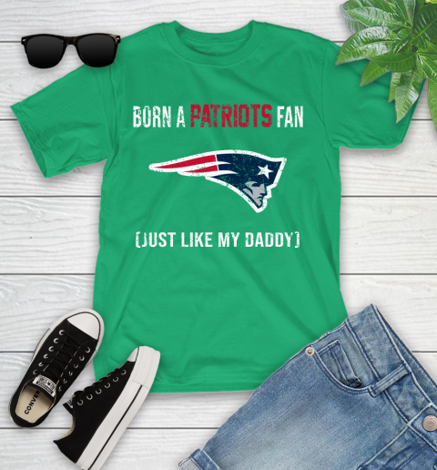 NFL New England Patriots Football Loyal Fan Just Like My Daddy Shirt Youth T-Shirt 7