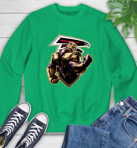 NFL Thanos Avengers Endgame Football Sports Atlanta Falcons Sweatshirt 6