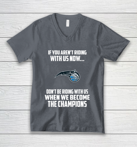 NBA Orlando Magic Basketball We Become The Champions V-Neck T-Shirt 4