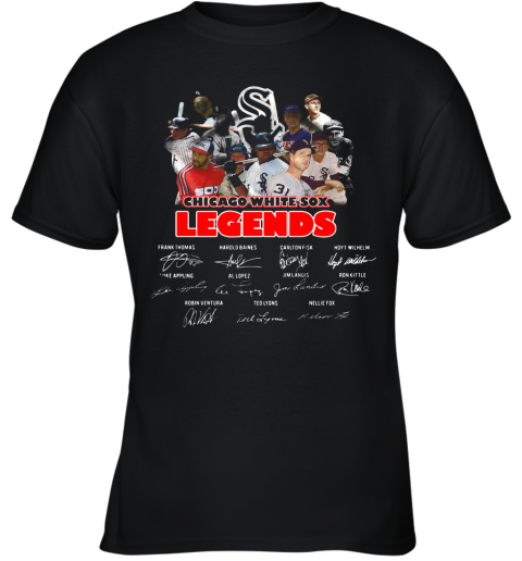 Chicago White Sox Legends Players Signatures Youth T-Shirt