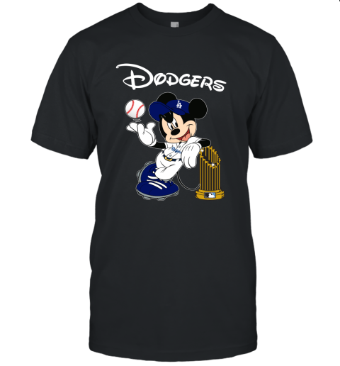 Los Angeles Dodgers Mickey Taking The Trophy MLB 2019 Unisex Jersey Tee