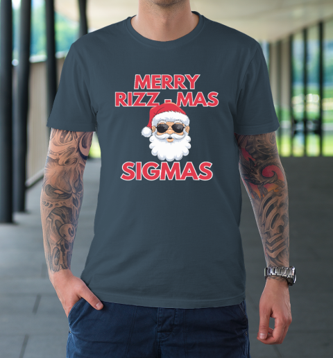 Merry Rizz Mas Sigmas Gen Alpha Middle School Christmas T-Shirt 4