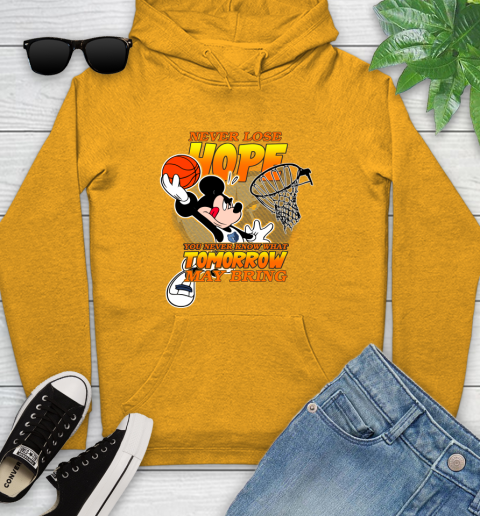 Memphis Grizzlies NBA Basketball Mickey Disney Never Lose Hope Youth Hoodie 2