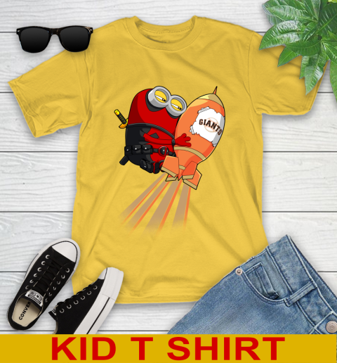 MLB Baseball San Francisco Giants Deadpool Minion Marvel Shirt Youth T-Shirt 9