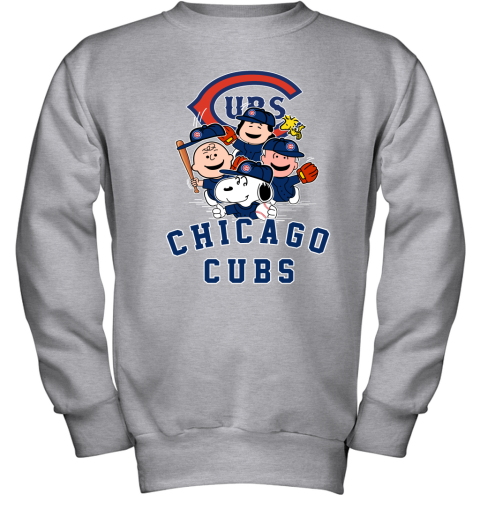 MLB Chicago Cubs Snoopy Woodstock The Peanuts Movie Baseball T Shirt Youth  Sweatshirt