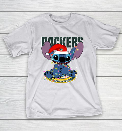Green Bay Packers NFL Football noel stitch Christmas T-Shirt 9