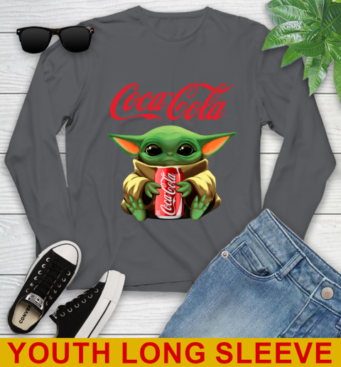 Star Wars Baby Yoda Hugs Coca Cola Soft Drink Shirt 130