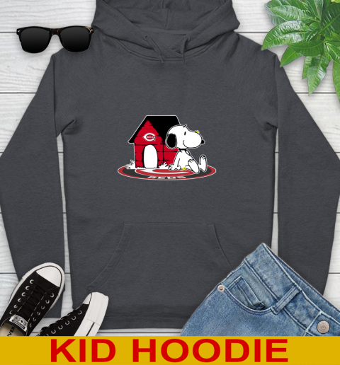 MLB Baseball Cincinnati Reds Snoopy The Peanuts Movie Shirt Youth Hoodie 9