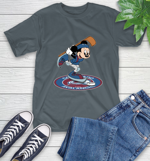 NHL Hockey Colorado Avalanche Cheerful Mickey Disney Shirt T-Shirt 7