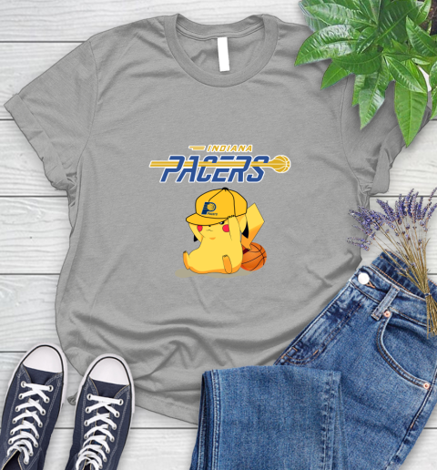 NBA Pikachu Basketball Sports Indiana Pacers Women's T-Shirt 10
