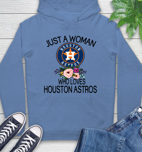 MLB Just A Woman Who Loves Houston Astros Baseball Sports Hoodie 9