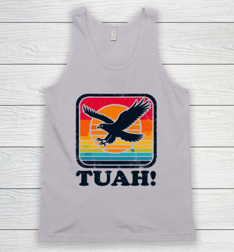 Funny Hawk Tuah Tush Camping Hiking Sarcastic Tank Top 2