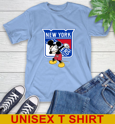 New York Rangers NHL Hockey Dabbing Mickey Disney Sports T-Shirt 11