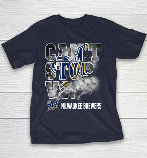 MLB Milwaukee Brewers Baseball Can't Stop Vs Brewers Youth T-Shirt 2