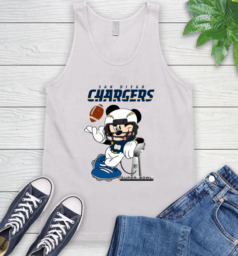 NFL San diego chargers Mickey Mouse Disney Super Bowl Football T Shirt Tank Top