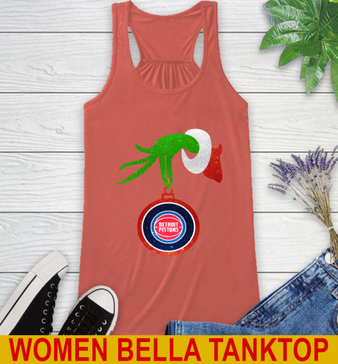 Detroit Pistons Grinch Merry Christmas NBA Basketball Racerback Tank 4