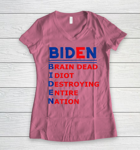 Republicans voter Anti Joe Biden Women's V-Neck T-Shirt 7