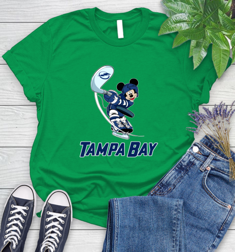 NHL Hockey Tampa Bay Lightning Cheerful Mickey Mouse Shirt Women's T-Shirt 8 NHL Hockey Tampa Bay Lightning Cheerful Mickey Mouse Shirt Women's T-Shirt - Image 8