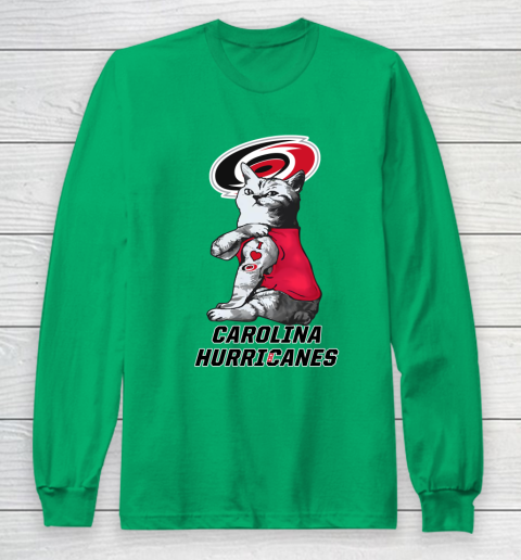 NHL My Cat Loves Carolina Hurricanes Hockey Long Sleeve T-Shirt 4