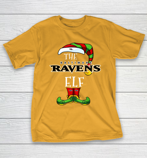 Baltimore Ravens Christmas ELF Funny NFL T Shirt