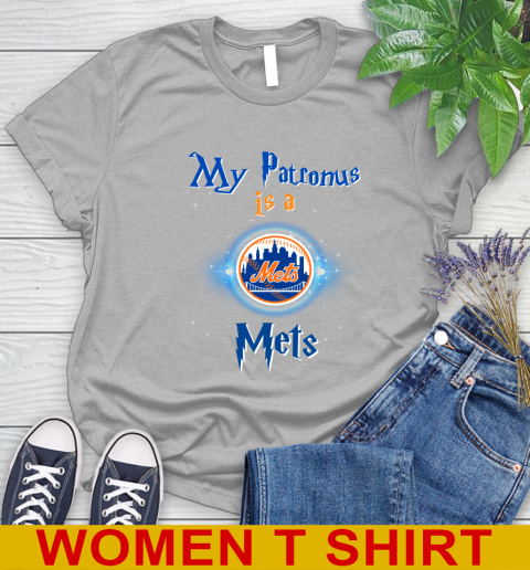 MLB Baseball Harry Potter My Patronus Is A New York Mets Women's T-Shirt 5