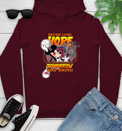 LA Clippers NBA Basketball Mickey Disney Never Lose Hope Youth Hoodie 7