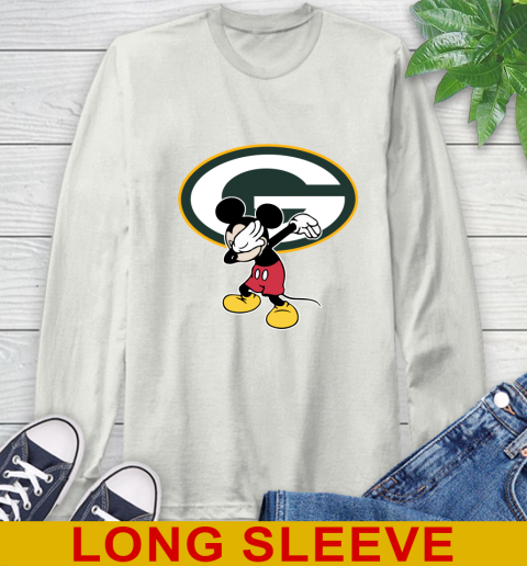 Green Bay Packers NFL Football Dabbing Mickey Disney Sports Long Sleeve T-Shirt 12