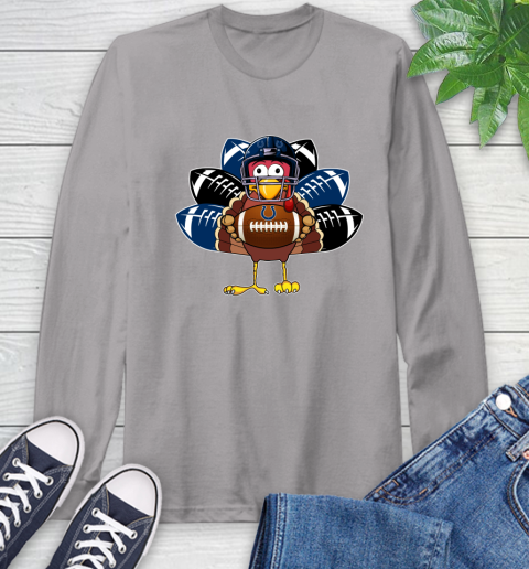 Indianapolis Colts Turkey Thanksgiving Day Long Sleeve T-Shirt 6