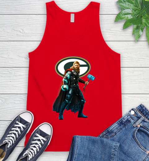 NFL Thor Avengers Endgame Football Green Bay Packers Tank Top 6