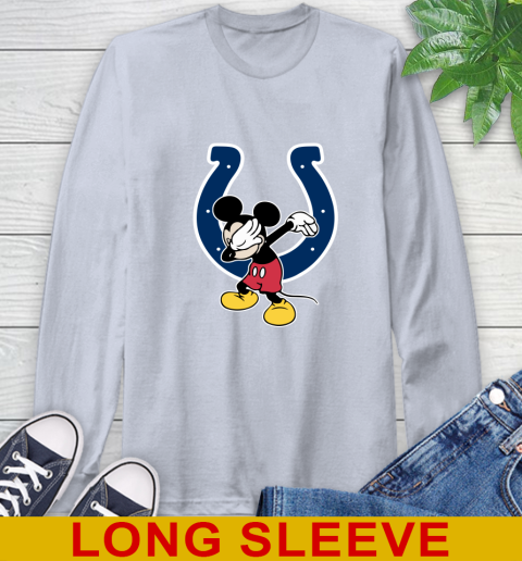 Indianapolis Colts NFL Football Dabbing Mickey Disney Sports Long Sleeve T-Shirt 6
