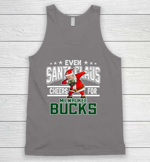Milwaukee Bucks Even Santa Claus Cheers For Christmas NBA Tank Top 6
